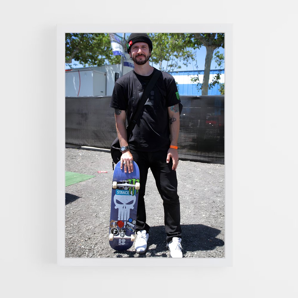 Poster Chris cole – affiche Skateboard (vue 3)